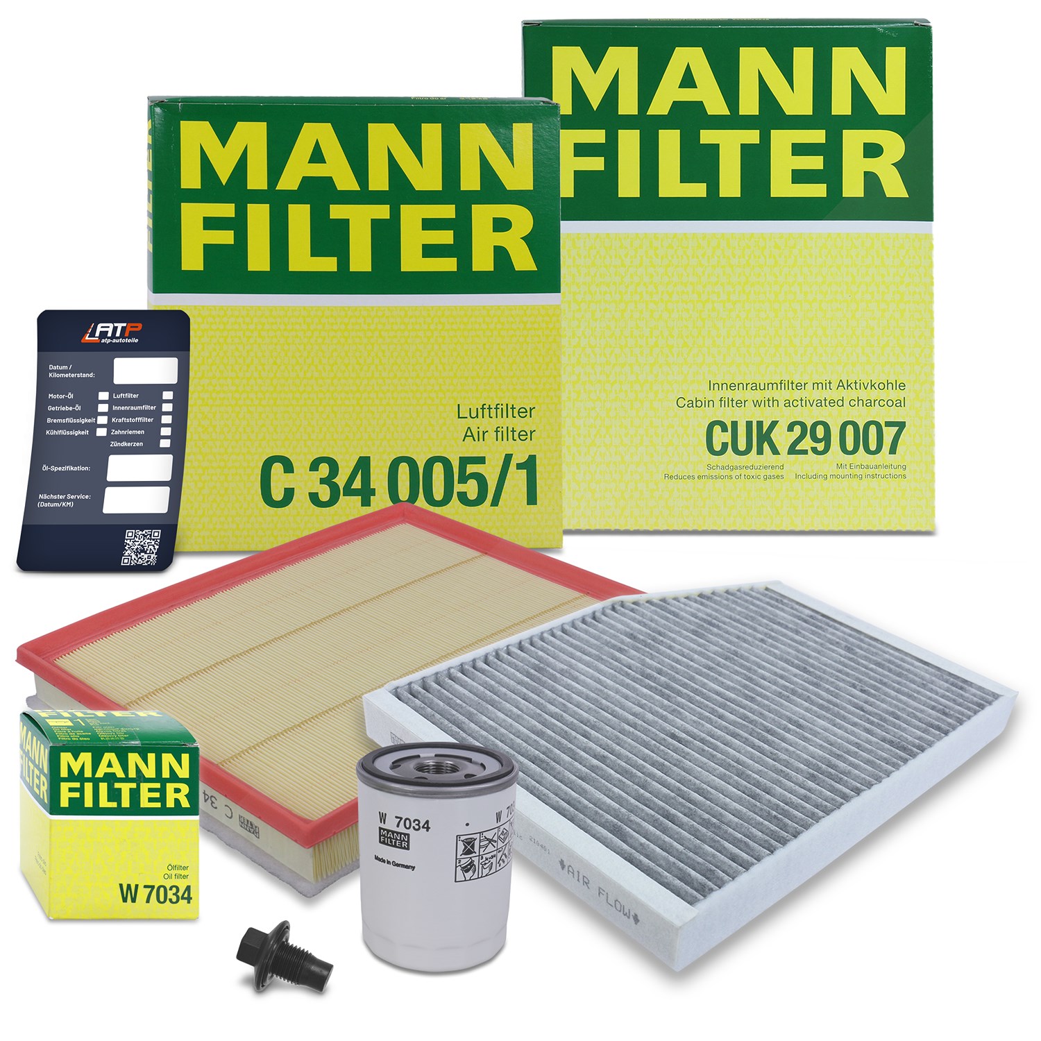 Mann-filter Inspektionspaket Filtersatz SET A [Hersteller-Nr. 40369818] für Ford