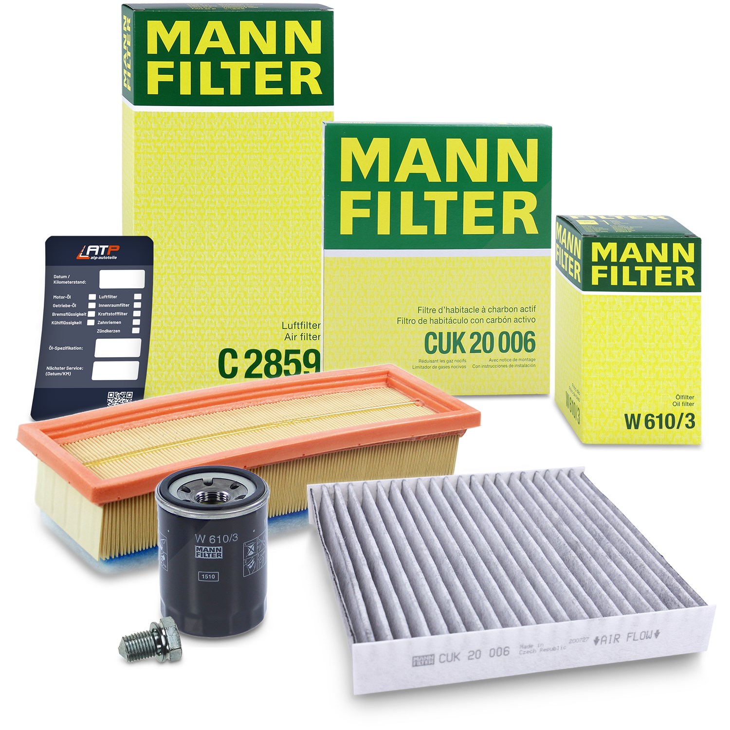 Mann-filter Inspektionspaket Filtersatz SET A [Hersteller-Nr. 40370680] für Lancia, Fiat