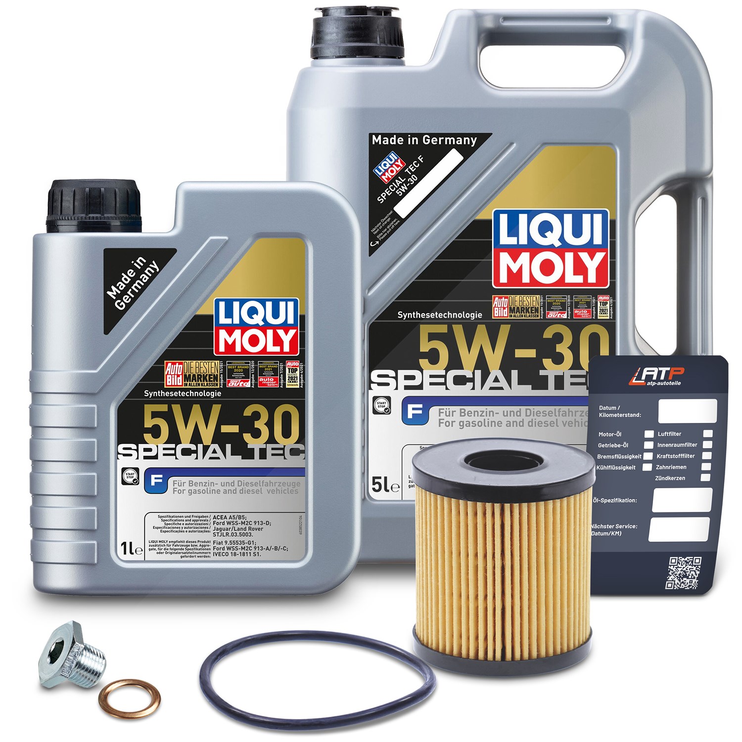 Liqui Moly Ölwechselset + 6l 5W-30 Motoröl [Hersteller-Nr. 40513811] für Ford