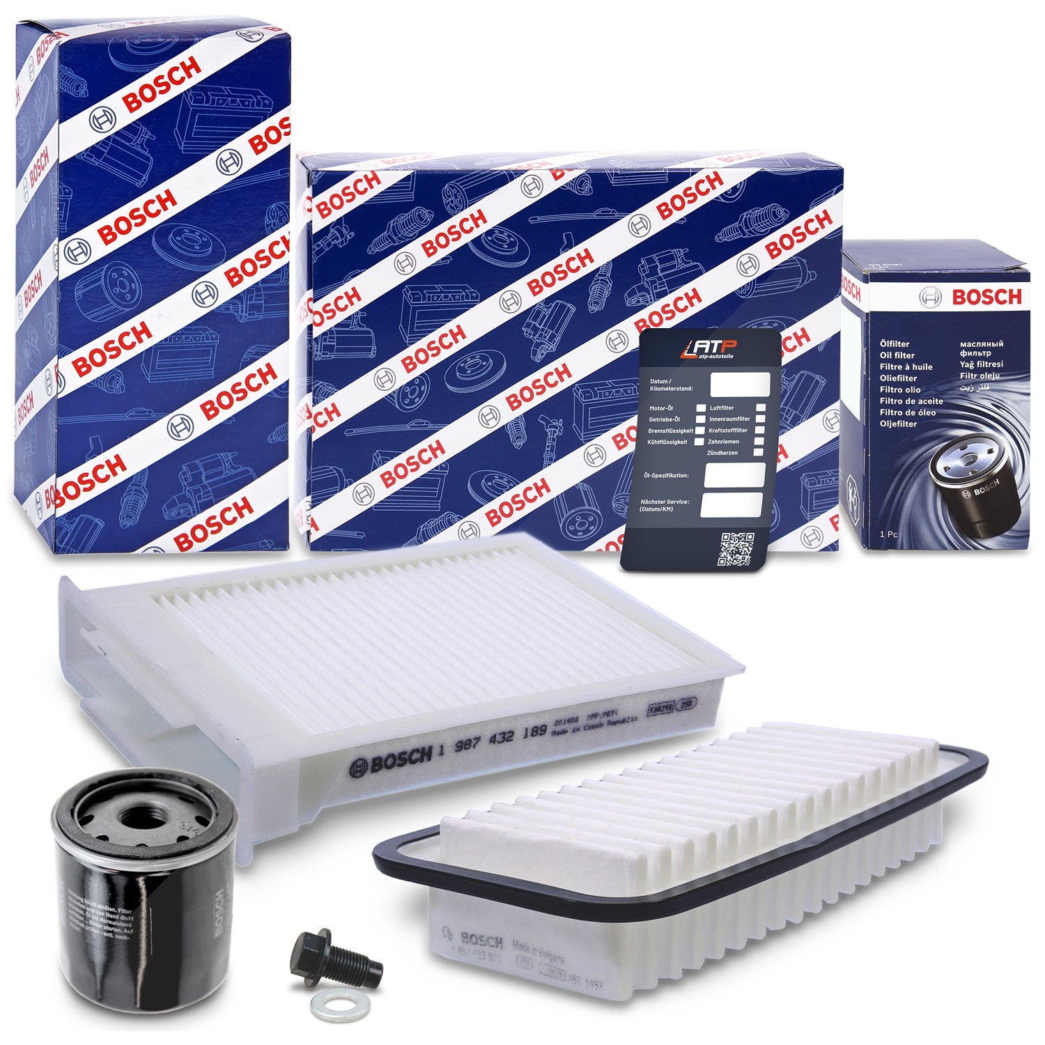 Bosch Inspektionspaket Filtersatz SET A [Hersteller-Nr. 10492545] für Peugeot, Toyota, Citroën