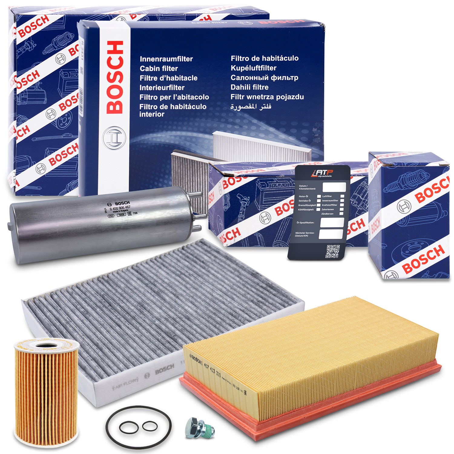 Bosch Inspektionspaket Filtersatz SET B [Hersteller-Nr. 10493499] für VW