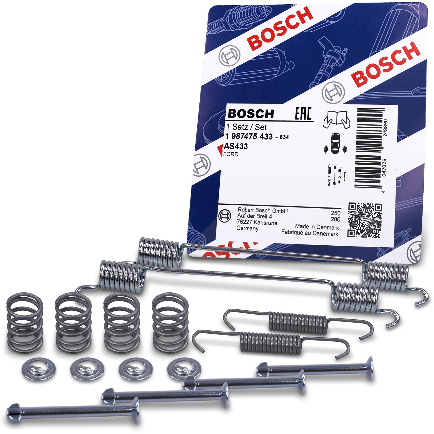 Bosch Zubehörsatz, Bremsbacken [Hersteller-Nr. 1987475433] für Ford, Nissan