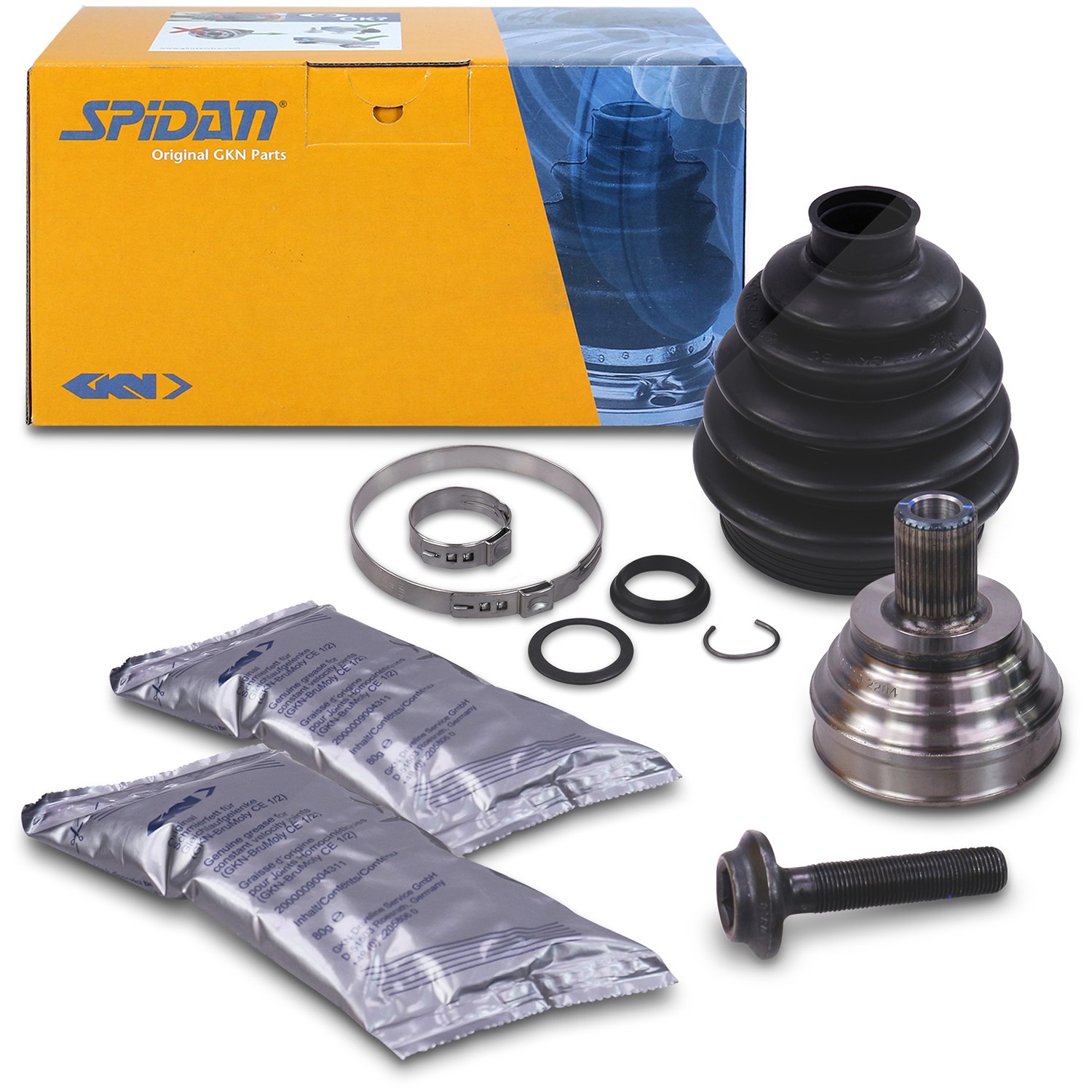 Spidan Gelenksatz Antriebswelle radseitig [Hersteller-Nr. 23689] für Audi, VW, Seat, Skoda