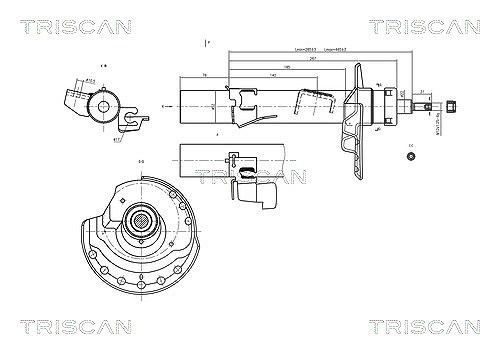 Triscan Stoßdämpfer [Hersteller-Nr. 870516103] für Ford