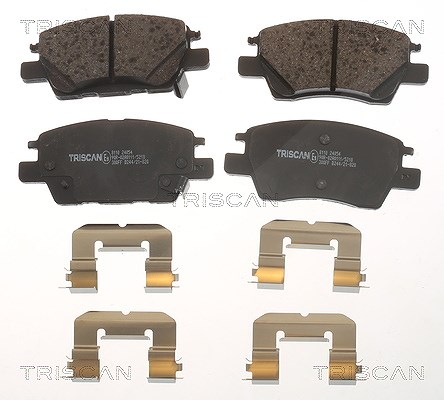 Triscan Bremsbelagsatz, Scheibenbremse [Hersteller-Nr. 811024054] für Opel, Chevrolet