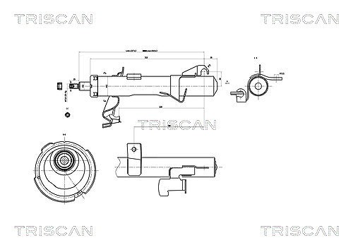 Triscan Stoßdämpfer [Hersteller-Nr. 870550102] für Mazda