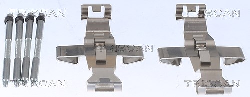 Triscan Zubehörsatz, Scheibenbremsbelag [Hersteller-Nr. 8105291617] für Opel, Vauxhall, Peugeot, Porsche, Audi
