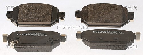 Triscan Bremsbelagsatz, Scheibenbremse [Hersteller-Nr. 811050063] für Mazda