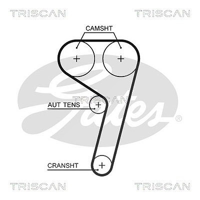 Triscan Zahnriemen [Hersteller-Nr. 86455669xs] für Volvo, Mazda, Ford
