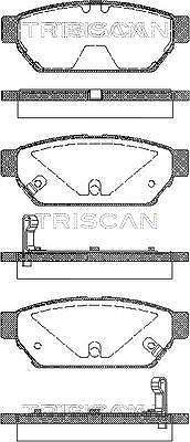 Triscan Bremsbelagsatz, Scheibenbremse [Hersteller-Nr. 811042005] für Proton, Mitsubishi