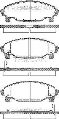 Triscan Bremsbelagsatz, Scheibenbremse [Hersteller-Nr. 811041003] für Daihatsu