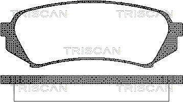 Triscan Bremsbelagsatz, Scheibenbremse [Hersteller-Nr. 811013049] für Toyota, Lexus