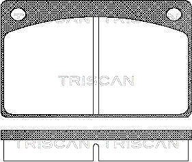 Triscan Bremsbelagsatz, Scheibenbremse [Hersteller-Nr. 811027602] für Volvo