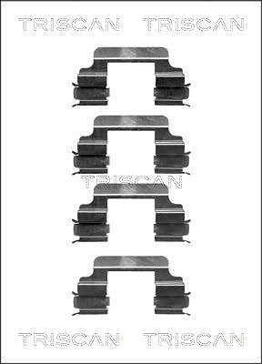 Triscan Zubehörsatz, Scheibenbremsbelag [Hersteller-Nr. 8105101614] für Lancia, Bentley, Peugeot, Mercedes-Benz, Citroën, Fiat, Audi