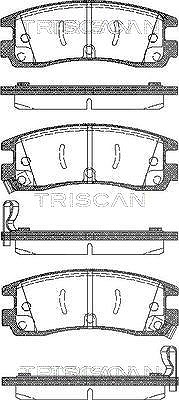 Triscan Bremsbelagsatz, Scheibenbremse [Hersteller-Nr. 811024015] für Cadillac, Chevrolet, Vauxhall, Opel, Oldsmobile, Pontiac, Buick