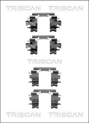 Triscan Zubehörsatz, Scheibenbremsbelag [Hersteller-Nr. 8105401616] für Honda