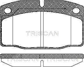 Triscan Bremsbelagsatz, Scheibenbremse [Hersteller-Nr. 811024234] für Vauxhall, Opel