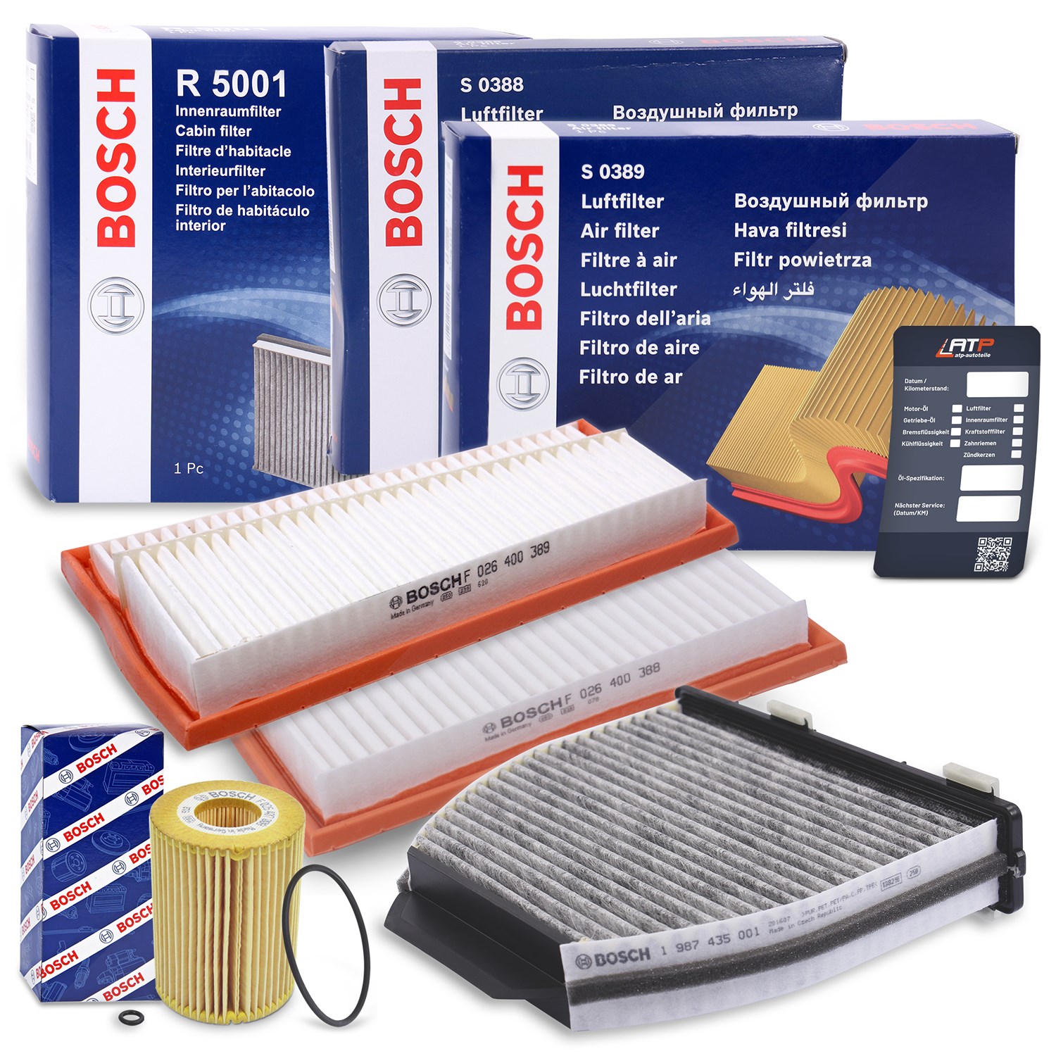 Bosch Inspektionspaket Filtersatz SET A [Hersteller-Nr. 10493519] für Mercedes-Benz