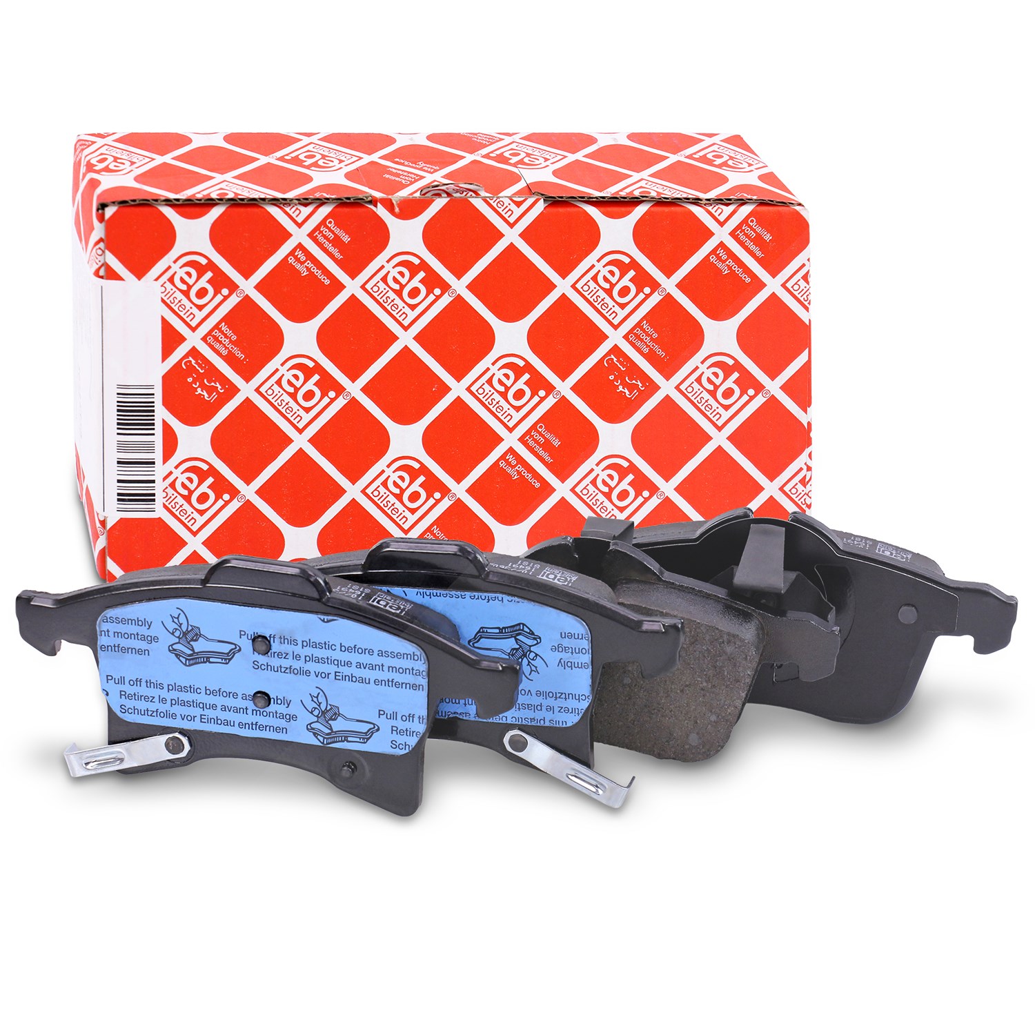 Febi Bilstein Bremsbelagsatz vorne [Hersteller-Nr. 16491] für Opel, Vauxhall