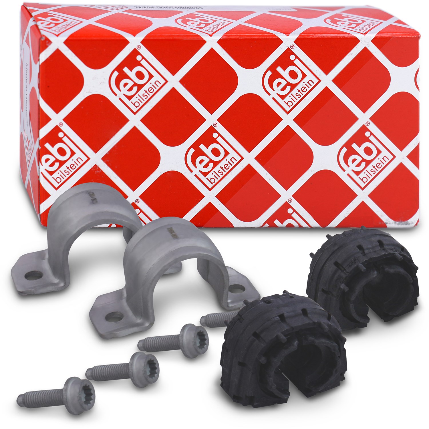 Febi Bilstein Reparatursatz Stabilisatorlager hinten [Hersteller-Nr. 39649] für Skoda, VW, Seat, Audi