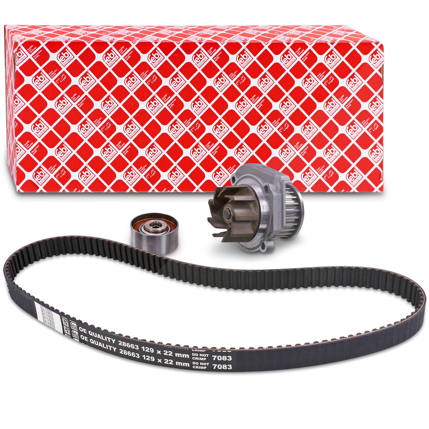 Febi Bilstein Wasserpumpe + Zahnriemensatz [Hersteller-Nr. 45176] für Fiat, Lancia, Alfa Romeo