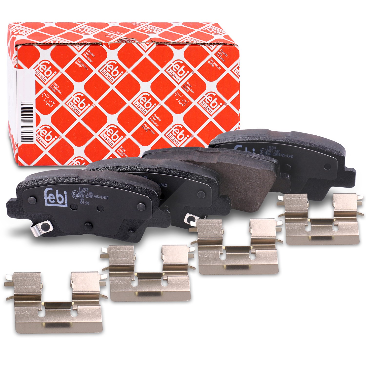 Febi Bilstein Bremsbelagsatz hinten [Hersteller-Nr. 116289] für Hyundai, Kia