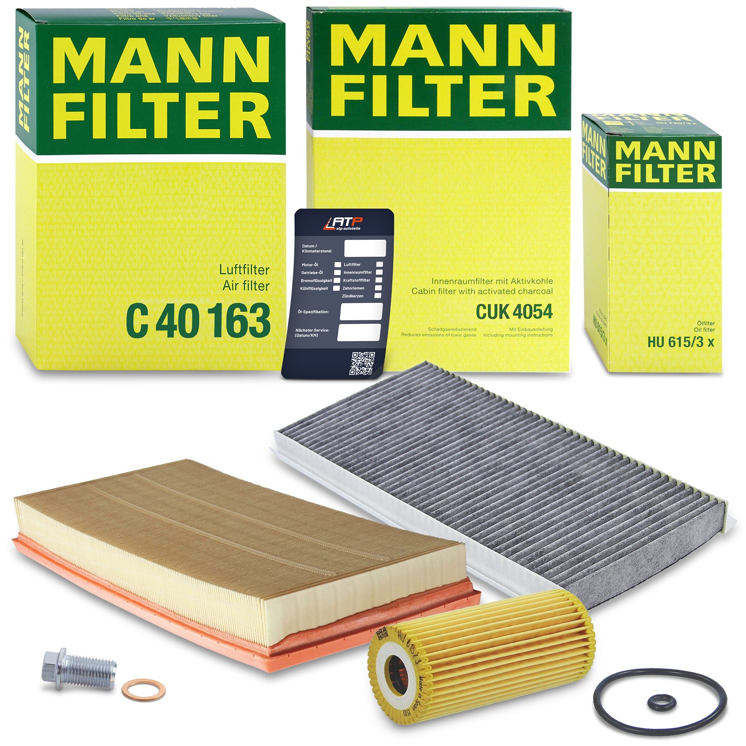Mann-filter Inspektionspaket Filtersatz SET A [Hersteller-Nr. 10491181] für Mercedes-Benz