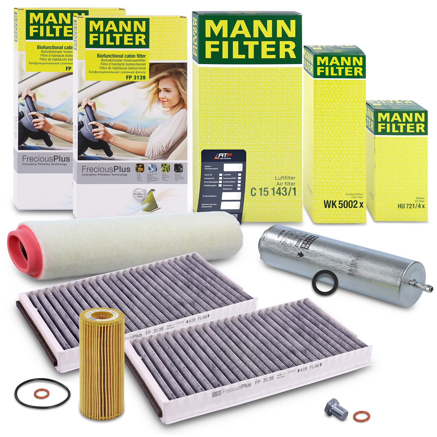 Mann-filter Inspektionspaket Filtersatz SET B [Hersteller-Nr. 10493123] für BMW