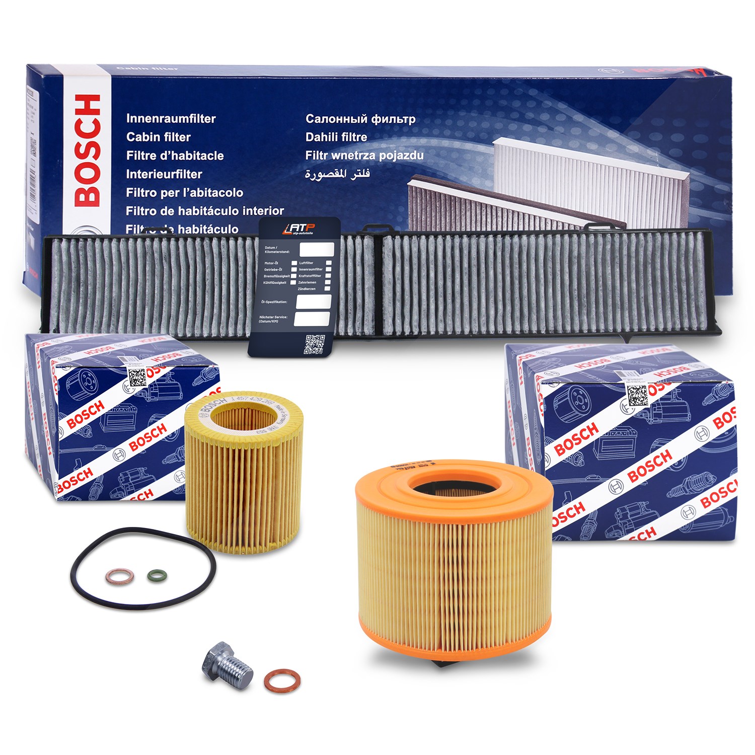 Bosch Inspektionspaket Filtersatz SET A [Hersteller-Nr. 10493522] für BMW