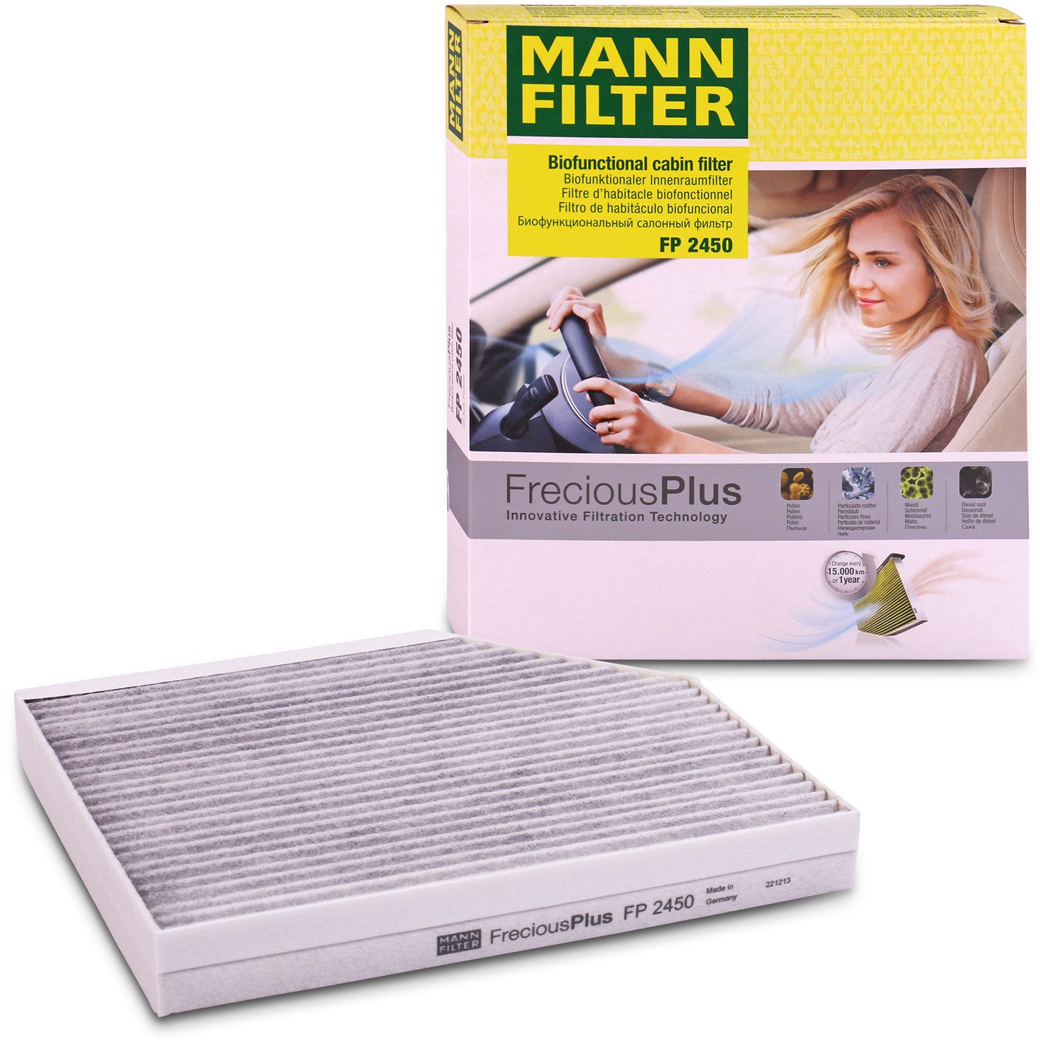 Mann-filter Filter, Innenraumluft FreciousPlus [Hersteller-Nr. FP2450] für Audi, Porsche