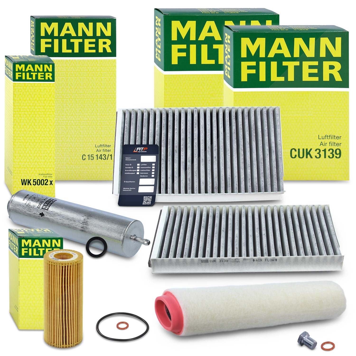 Mann-filter Inspektionspaket Filtersatz SET B [Hersteller-Nr. 10491253] für BMW
