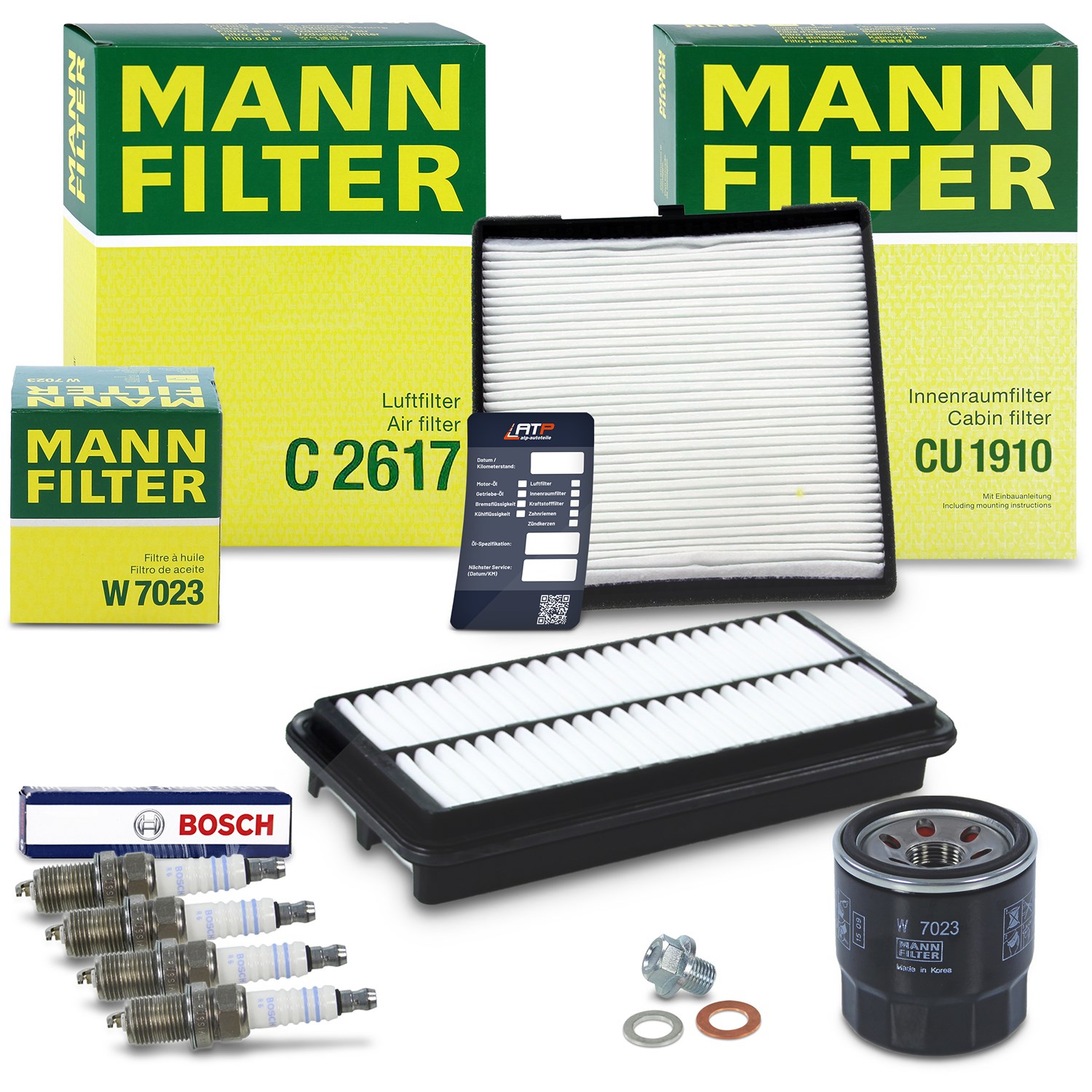 Mann-filter Inspektionspaket Filtersatz SET C [Hersteller-Nr. 10491231] für Kia