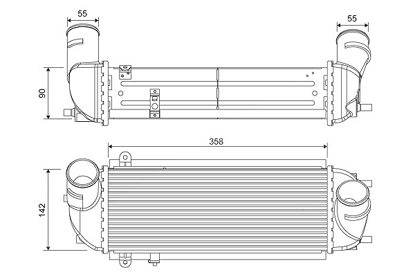 Valeo Ladeluftkühler [Hersteller-Nr. 818692] für Kia, Hyundai
