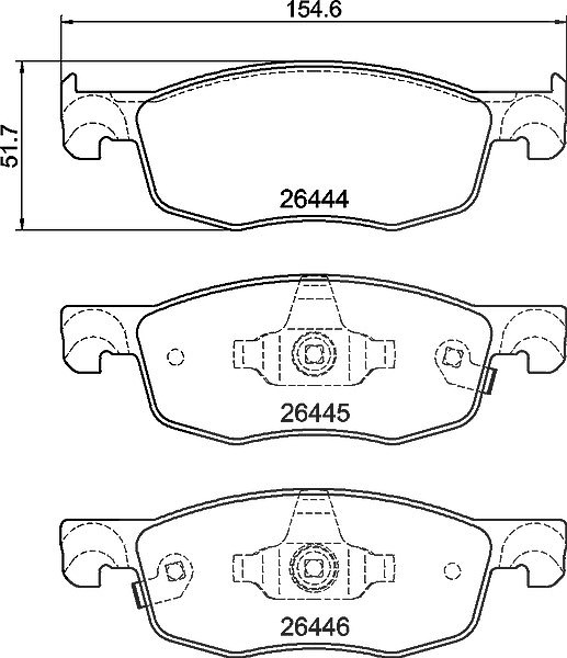 BREMBO Bremsbeläge Vorne für Toyota Aygo Yaris ab 06.18 04465K0010 04465K0000 - Bild 8