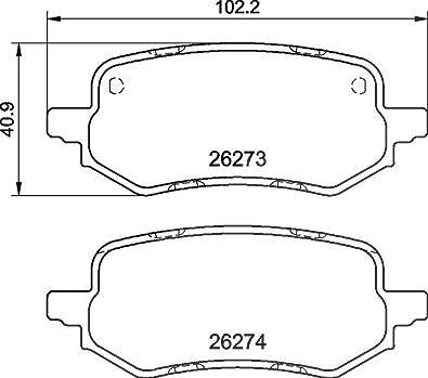 Für BREMBO KLOCKI SZCZEKI CYLINDERKI P 24 237 BRAKE PADS REAR - Bild 8