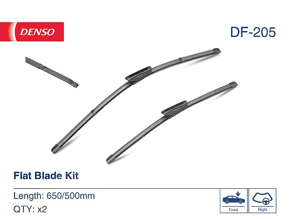 Denso Wischblatt [Hersteller-Nr. DF-205] für Citroën, Opel, Toyota, Peugeot - Bild 4