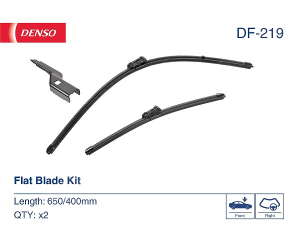 2x Scheibenwischerblatt Flachbalkenwischblatt DF-219 DENSO für PEUGEOT FIAT - Bild 3