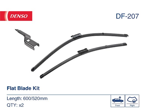 Denso Wischblatt Df-207, 600/520Mm, Vorne - Bild 4