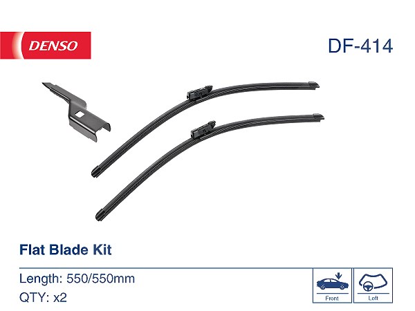 Denso Wischblatt 550Mm, Vorne, Stück Größe 2 Df-414 - Bild 5