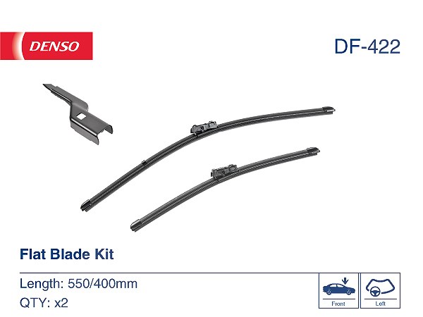 Scheibenwischerblatt Flachbalkenwischblatt DF-422 DENSO für FORD ECOSPORT - Bild 5