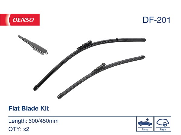 2x Scheibenwischerblatt Flachbalkenwischblatt DF-201 DENSO für BMW ALPINA - Bild 4