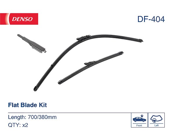 2x Wischblatt Flachbalkenwischblatt DF-404 DENSO für FORD - Bild 5