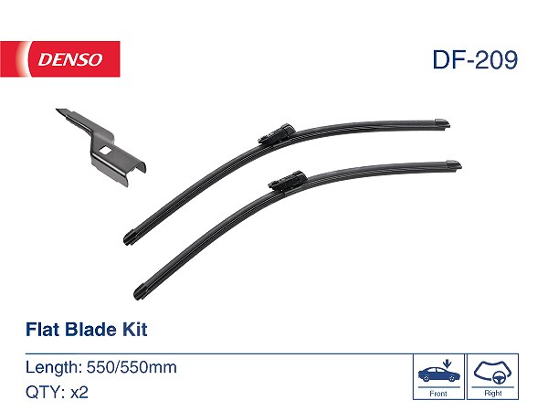 Denso Wischblatt [Hersteller-Nr. DF-209] für VW, Land Rover - Bild 3