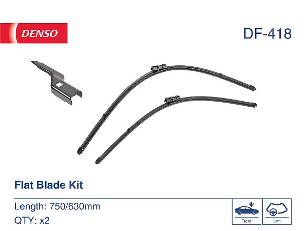 2x Wischblatt Flachbalkenwischblatt DF-418 DENSO für CITROËN DS - Bild 5