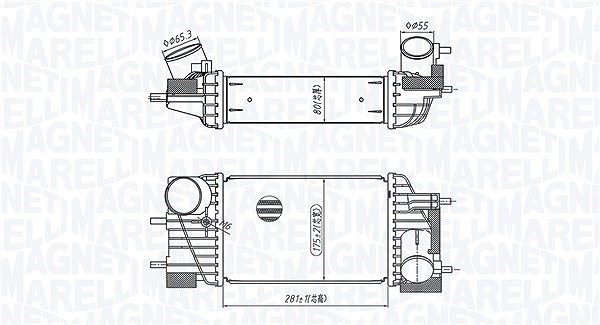 MAGNETI MARELLI Ladeluftkühler 351319205820 für NISSAN - Bild 6