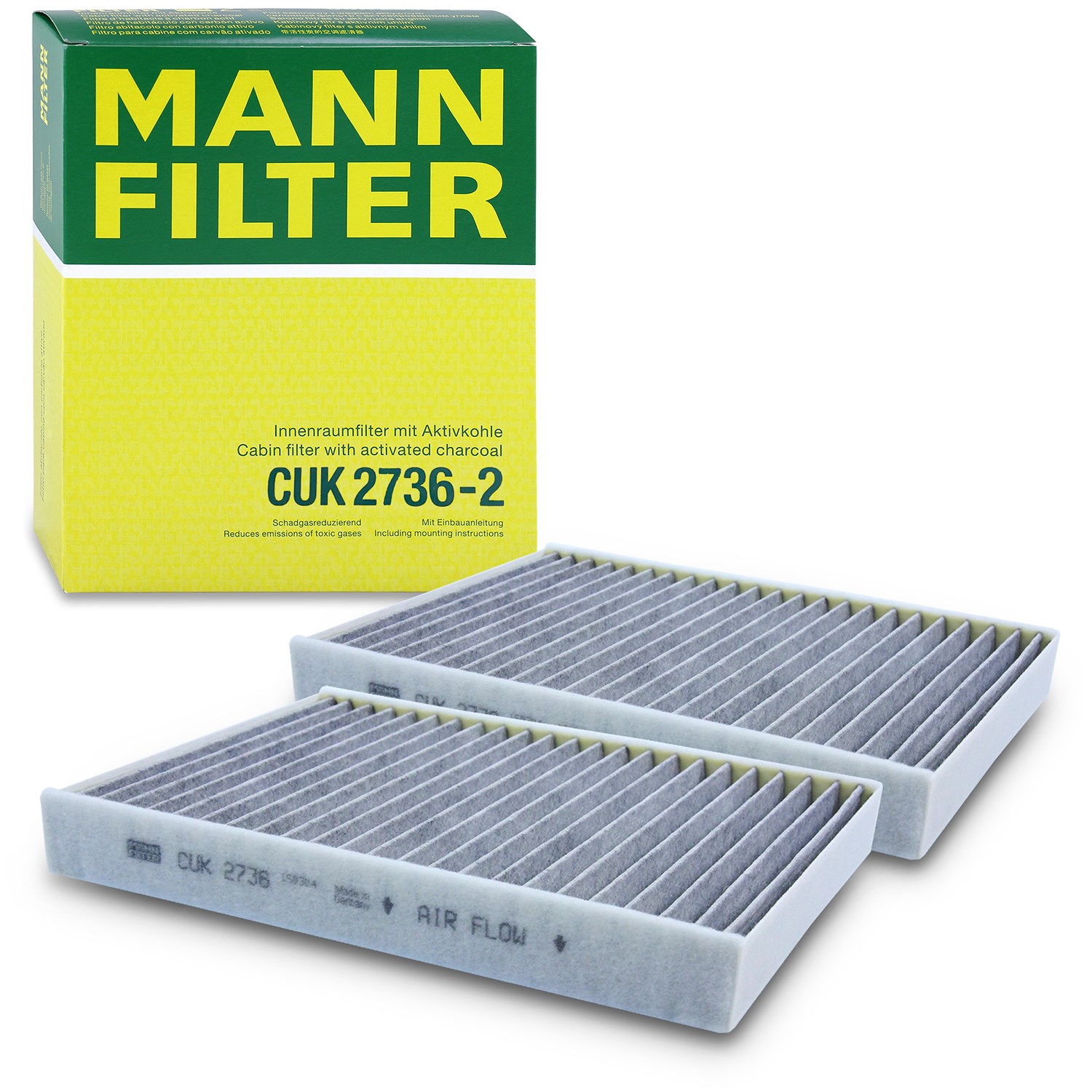Mann-filter Innenraumfilter [Hersteller-Nr. CUK2736-2] für Bentley, Rolls-royce, Alpina, BMW