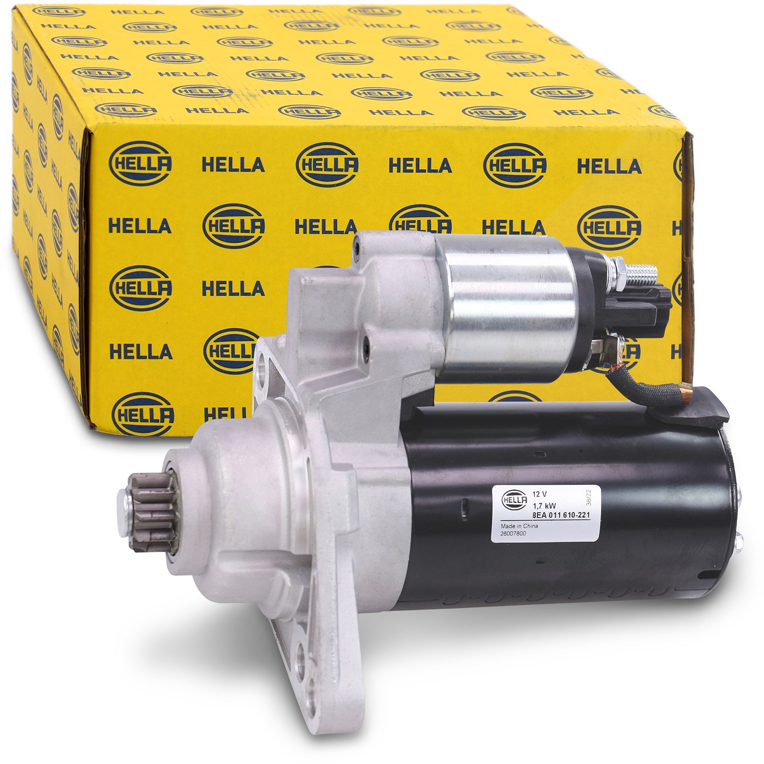 Hella Starter [Hersteller-Nr. 8EA011610-221] für Skoda, Seat, Audi, VW