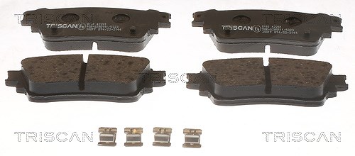 Triscan Bremsbelagsatz, Scheibenbremse [Hersteller-Nr. 811042201] für Mitsubishi