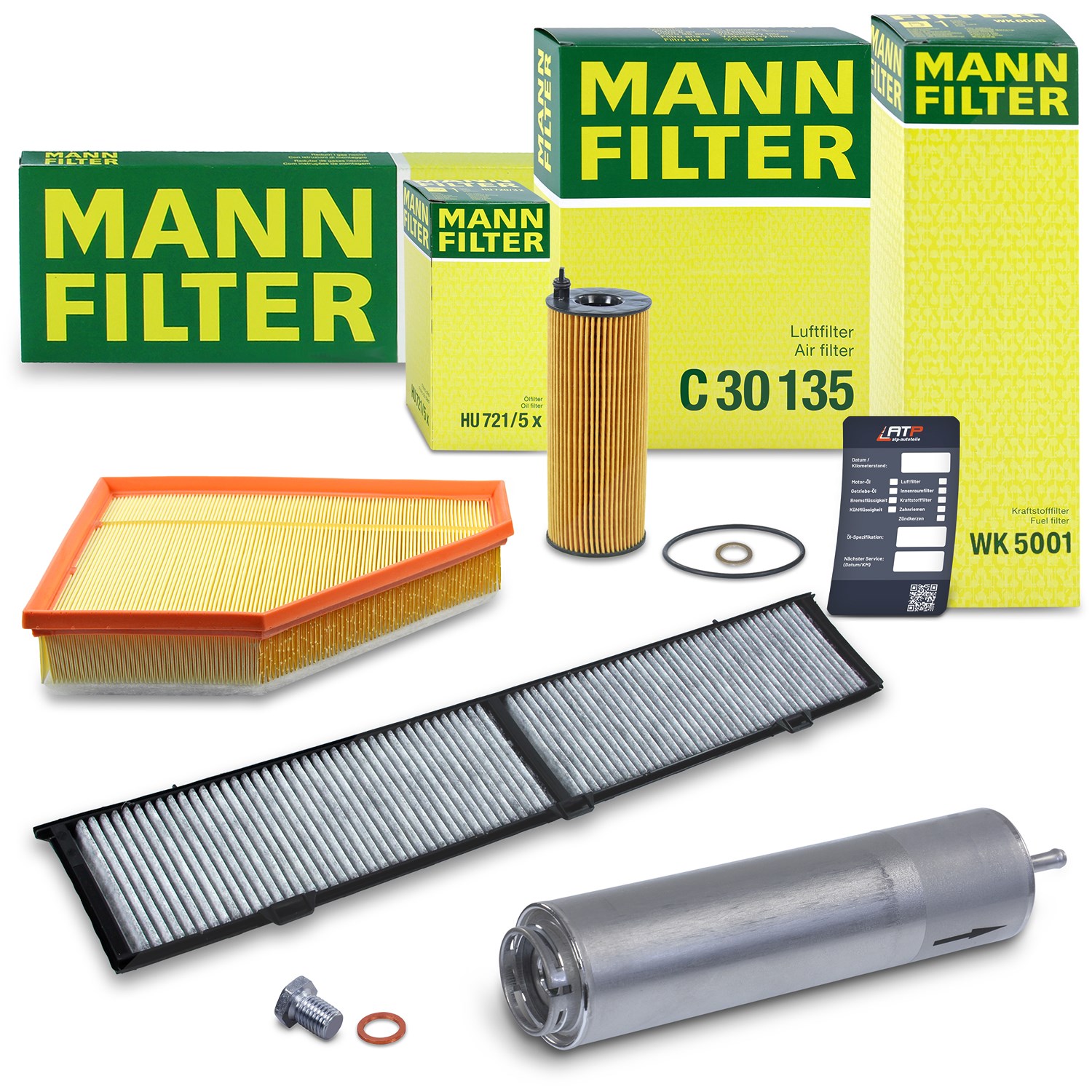 Mann-filter Inspektionspaket Filtersatz SET B [Hersteller-Nr. 10492622] für BMW