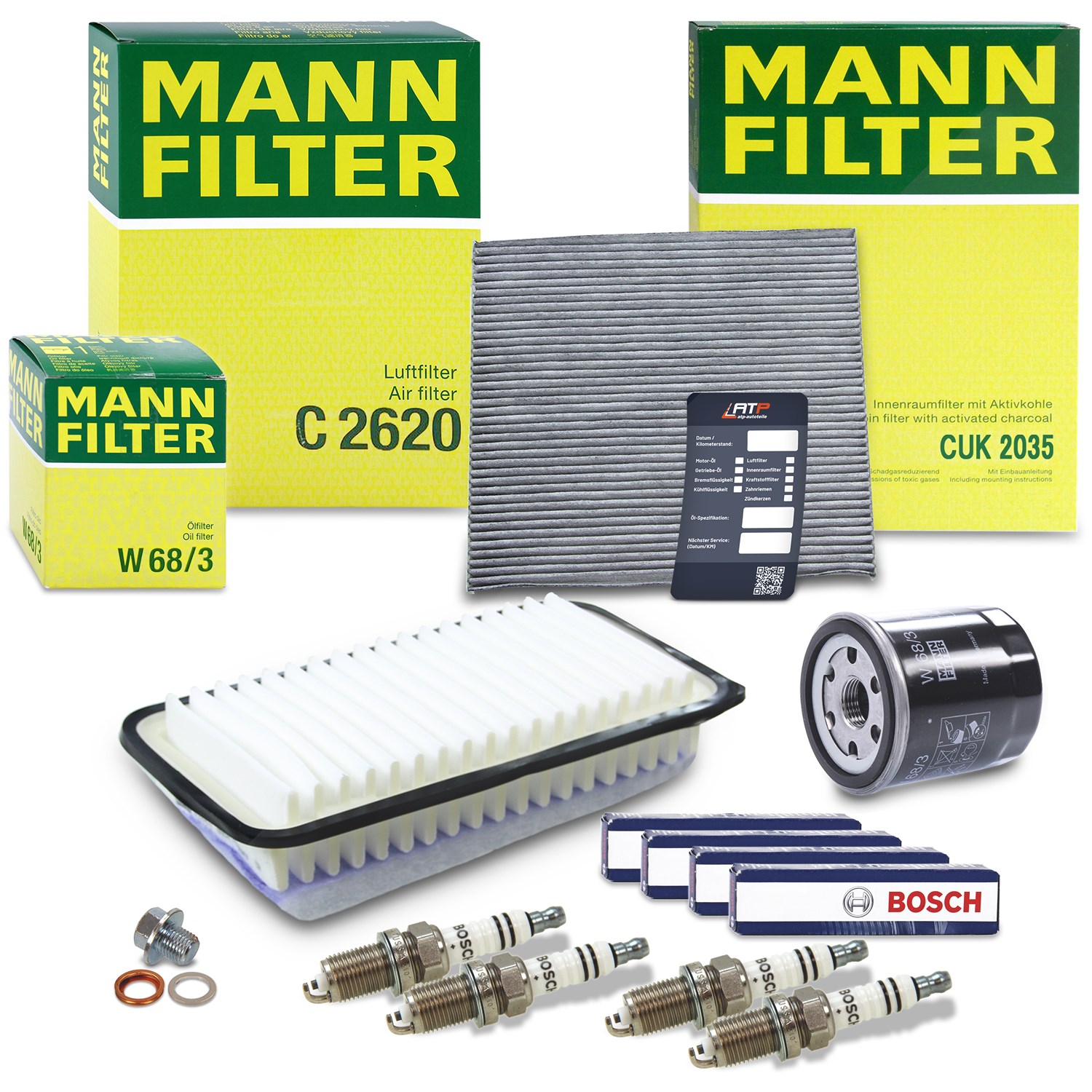 Mann-filter Inspektionspaket Filtersatz SET C [Hersteller-Nr. 10491214] für Toyota
